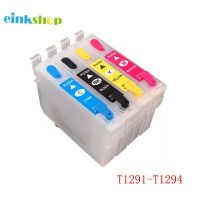 Einkshop เติมได้ T1291 T1294หมึกสำหรับ Epson SX230 SX235W SX420W SX425W SX435W SX438W SX440 SX445W SX525WD SX535WD