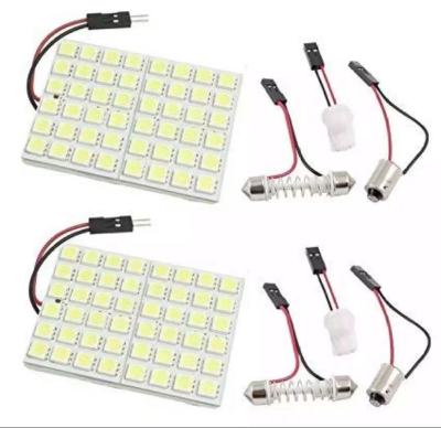 2x Car Vehicle Interior Panel Light 48 SMD LED T10 Bulb Lamp White