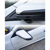 Car Carbon Fiber Side Rearview Mirror Trim Frame Cover Side Mirror Trim for Honda 10Th Gen Civic 2016-2020