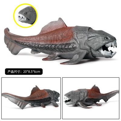 Solid simulation model of underwater toy dinosaur Marine animals plesiosaur sliding tooth dragon fish representing the mosasaur sea king dragon