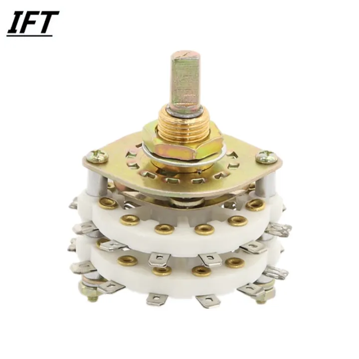 KCZ4x5 4P5T Dual Decks 24Pins Band Channel Rotary Switch Selector