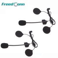 2Set Headphone Microphone Accessories Hard Earphone Suit for T-COMFM T-COMSC FDC-01VB COLO TCOM-02 Motorcycle Helmet Intercom