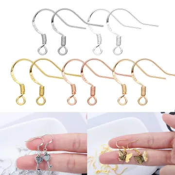  Earring Hooks Rose Gold Plated Hypoallergenic Ear Wires for DIY Jewelry  Findings Bulk Reddish Brown Earrings Hook DIY Jewelry Findings