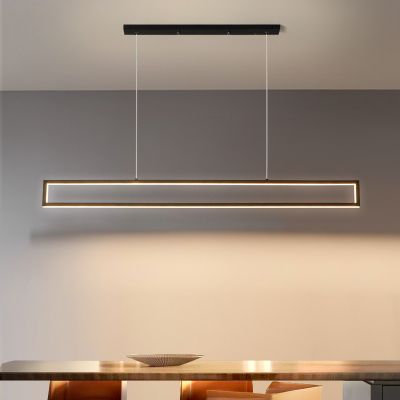 Minimalism LED Chandelier Modern Led Pendant Lamp For Dining Room Kitchen Office Study With Remote Control Ceiling Hanging Light
