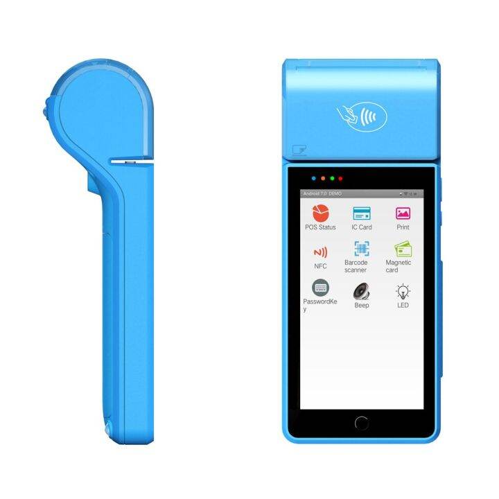 POS Terminal Android 7.0 High Quality Mobile Wireless 4G Wifi Bank Payment System Credit Card