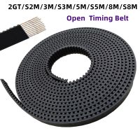 Arc Tooth PU Black Open Synchronous belt 2GT/S2M/3M/S3M/5M/S5M/8M/S8M Width 6/10/15/20/25/30mm Polyurethane steel Timing Belt Belts