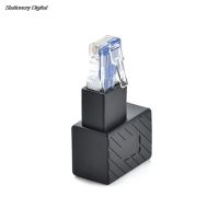 90 Degree Right Angle RJ45 Male To Female Converter Ethernet LAN Extension Adapter Network Cable Connector Extender for Computer