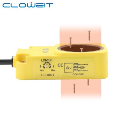 Cloweit Ring Inductive Proximity Switch 3 6 8 10 12 15 22 30mm Screw Spring Steel Ball Metal Object Speed Detect Sensor NPN PNP