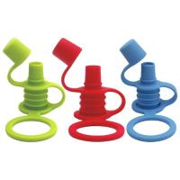 Silicone Bottle Top Spout Silicone Reusable Spill Proof Adapter Weaning Teething With Lid Water Bottle Supplies Accessories For Camping Walking Traveling cool