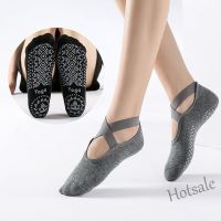 【hot sale】❧ C04 Women High Quality Bandage Yoga Socks Anti-Slip Quick-Dry Damping Pilates Ballet Socks Good Grip For Women Cotton Socks