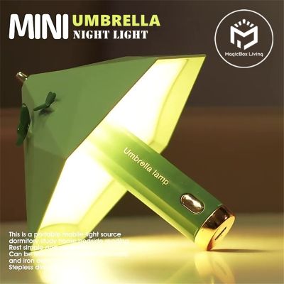 hot【DT】∏▣♠  Umbrella Night Usb Rechargeable Study Reading Book Flashlight Lamp Magnetic Sticker Desk