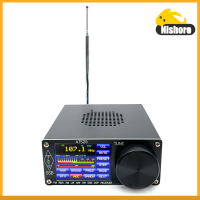 Nishore-All-Band เครื่องรับวิทยุอลูมิเนียมฝาครอบ DSP รับ FM LW MW SW SSB กับ2.4นิ้วหน้าจอสัมผัสค้นหาแฮมวงช่องด่วน