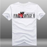 เสื้อยืดลําลอง แขนสั้น คอกลม ลายเกม Final Fantasy Vi Ff6 สีขาว QC7311538