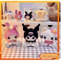 นาโนบล็อก Sanrio Kuromi My Melody Hello Kitty Disney Building Blocks Pop Doll Diy Decoration Puzzle Girls Toys Gifts