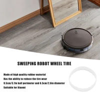 Sweeper Replacement Tyre Sweeper Robot Wheel Tyre สะดวกง่ายปิดกระชับสำหรับ Xiaomi