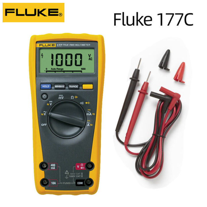 【100% Genuine】Fluke 177C 1000v 6000 counts True-RMS Digital Multimeter ...