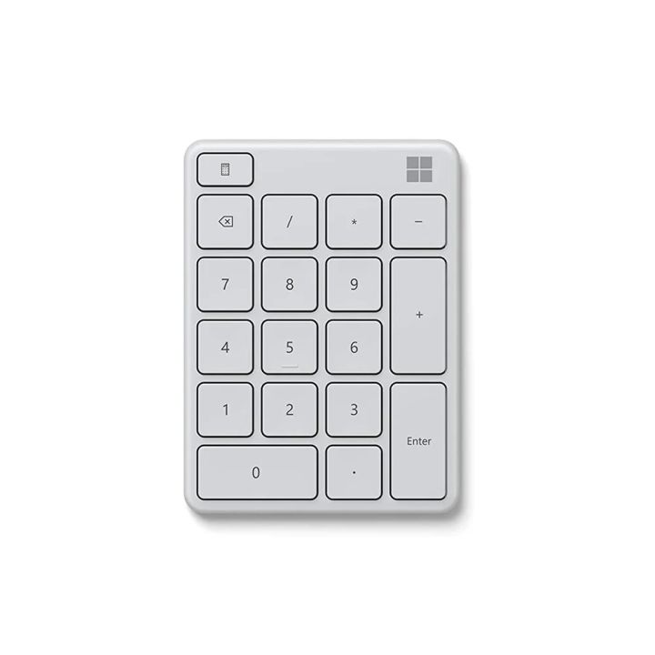 microsoft-number-pad-bluetooth-คีย์บอร์ดตัวเลขไร้สาย-เชื่อมต่อผ่านบลูทูธ-สีขาว