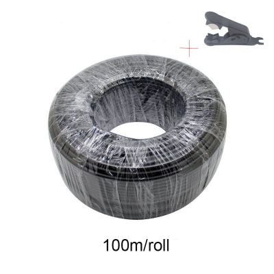 100m PE Hose black and white 6mm Low Pressure Mist Spray System Soft Tube for Agriculture Irrigation Water Pipe