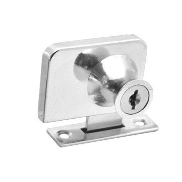 Metal Single Double Swinging Glass Showcases Door Lock With