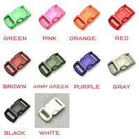 ∈☂ 11pcs 3/8 quot;(11mm) Colorful Contoured Side Release Buckles for paracord Bracelets/Backpack