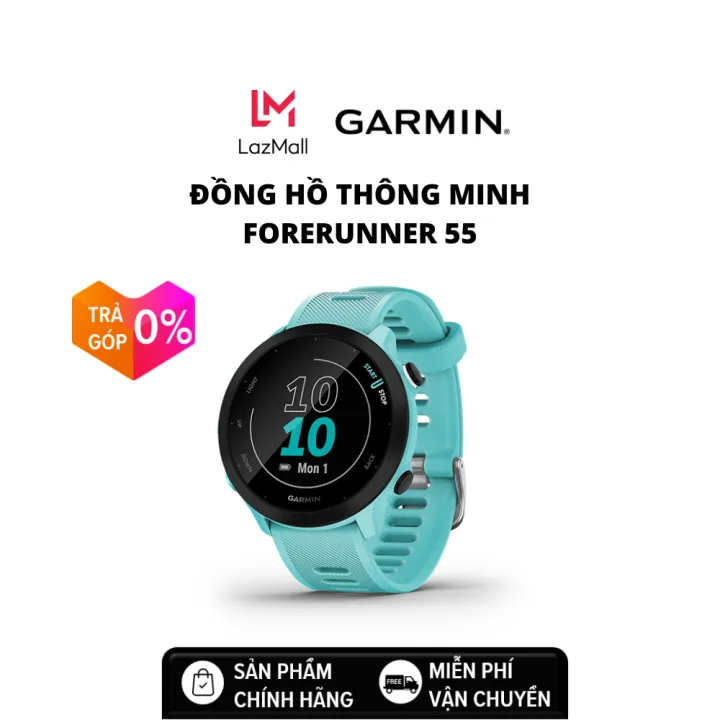 Đồng hồ thông minh Garmin Forerunner 55, GPS, KOR/SEA - Hàng chính hãng - Bảo hành 12 tháng