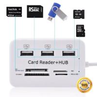 USB Hub Combo 2.0 3 Ports Card Reader High Speed Multi USB Splitter Hub USB Combo All In One for PCnotebook Computer Accessories