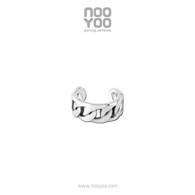 NooYoo ต่างหูสำหรับผิวแพ้ง่าย Ear Cuff Chain Surgical Steel