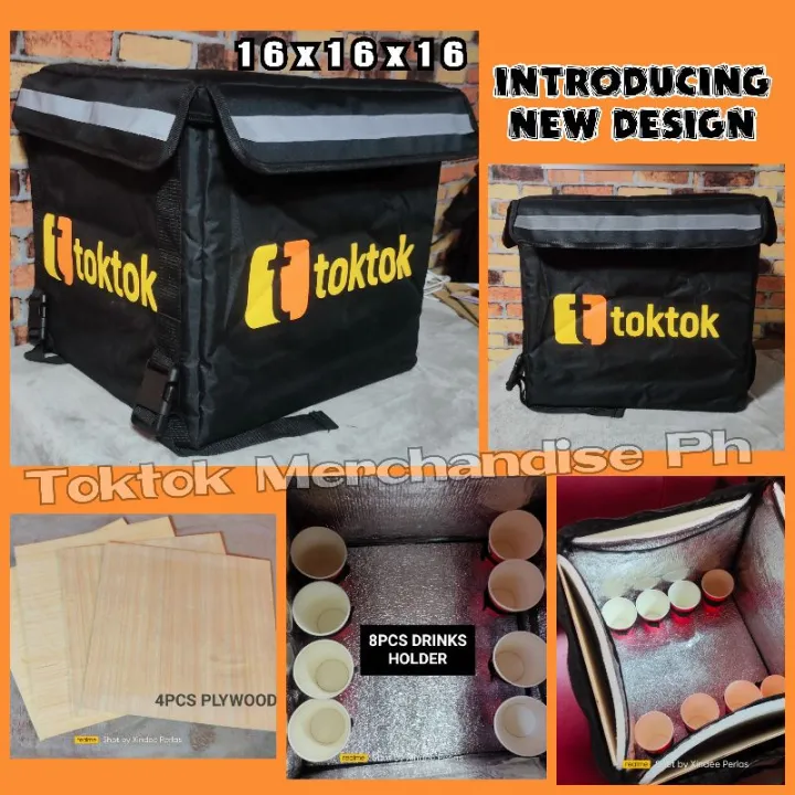 【Tiktok Hot】、【New】 TOKTOK INSULATED BAG 16x16x16 Lazada PH