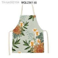 ◈™ Upetstory Plumeria Flower Print Kitchen Chef Apron 3D Floral Women Adjustable Waist Apron for BBQ Baking Cooking Delantales