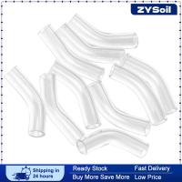 ZYSoil ขวดแก้วหลอดโค้ง10ชิ้นจี้เสน่ห์ทำมือจี้ขวดแก้ว