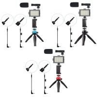 Phone Tripod Flexible Travel Shooting Beauty Phone Stand Microphone Fill Light Camera Stand Holder Universal Clip Mount 95AF