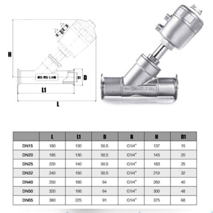 hot-steel-pneumatic-seat-valve-quick-connect-y-type-high-temperature-steam-dn15-dn50