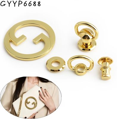 【CW】 1-5Sets K Gold Metal Locks Handbags Shoulder Purse Clasp Buckle Hardware Part Accessories