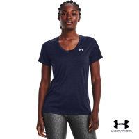 Under Armour UA Womens Tech™ Twist V-Neck อันเดอร์ อาร์เมอร์เสื้อออกกำลังกายสำหรับเทรนนิ่ง สำหรับผู้หญิง