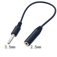 4 Pole Stereo 2.5mm Female to 3.5 mm Male Jack 90  Male To Female Audio Adaptor  Cable Cord