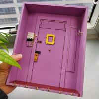 Tv Show Friend Keychain Monica 39;s Door Frame Purple Door Hanger Friend Wall Hangers For Hall Bedroom Home Decoration