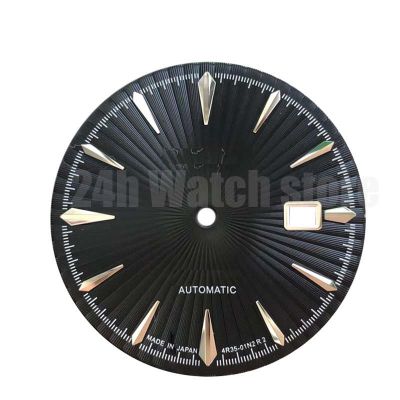 NH35 35Mm Watch Dial With S Logo For 40Mm Watch Case Set Assembly Of Japanese Nh36 Watch Case  Black Pattern For Nh35
