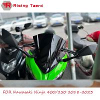 กระจกบังลม Ninja250 Ninja400สำหรับรถจักรยานยนต์คาวาซากินินจา400 250 2018-2023อุปกรณ์เสริมตัวเบี่ยงกระจกหน้ารถ