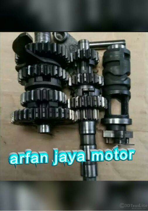 gigi rasio gearbox transmisi satu set jupiter mx 4 speed original