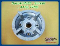 SUZUKI RC80 SMASH A100 FR80 WHEEL HUB "SILVER" (1 PC.) #ดุมสเตอร์ ดุมล้อ สีบรอนซ์เงิน สินค้าคุุณภาพดี