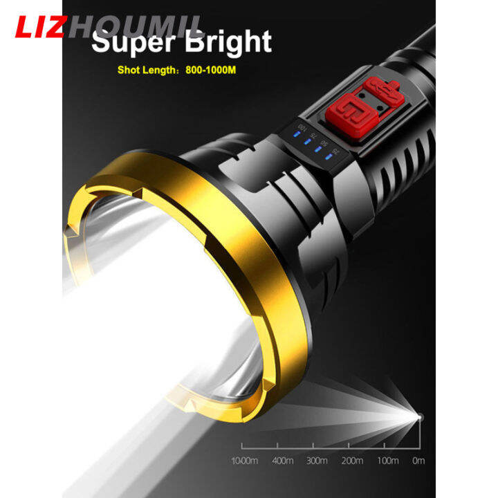 lizhoumil-100000lm-ไฟฉาย-led-กลางแจ้งแบบชาร์จไฟได้-ไฟฉายตะเกียงตั้งแคมป์พลังงานสูง1000เมตร