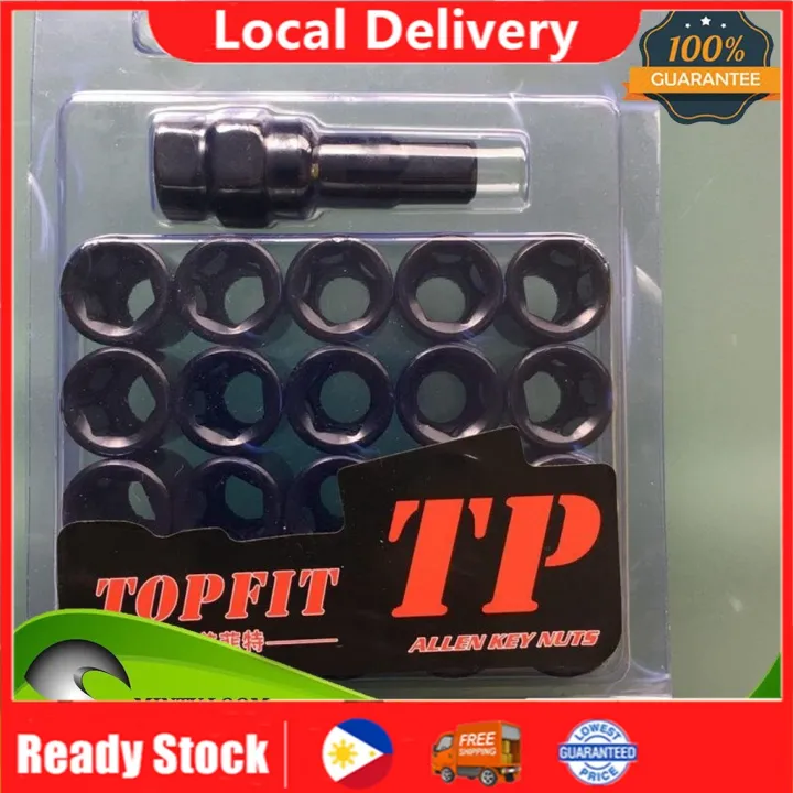 High Quality Top Fit Chrome Set of 20 Size 12Mm X 150 Allen Key Wheel