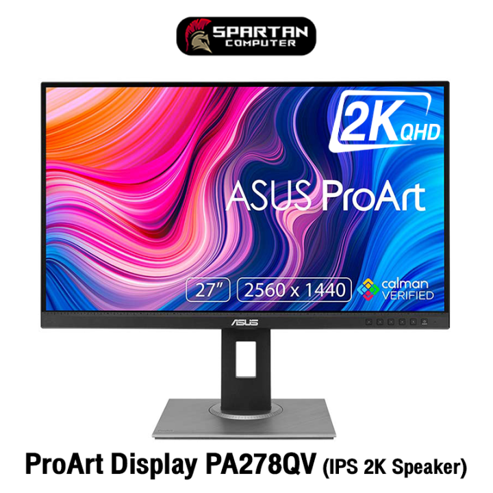 Asus Proart Display Pa278qv Professional Monitor 27 2k Wqhd 2560x1440 100 Srgb Ips 75hz 5ms 2861