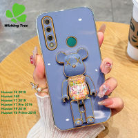 เคสเคสมือถือนิ่มสีทองสำหรับ Huawei Y6 2019 Huawei Y6 P Huawei Y7 2019 Huawei Y7 Pro 2019 Huawei Y9 2019 Huawei Y9 Kacang Gula รุนแรง