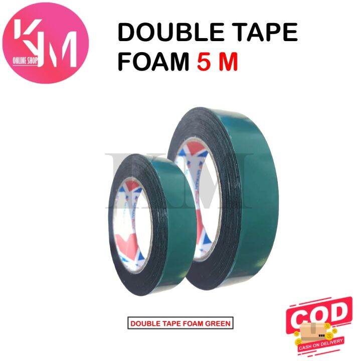 Tape Double Foam Inch X M Double Tape Kaca Double Side Foam