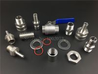 Stainless Steel Beer brewing Weldless Kettle Ball Valve 1/2 quot;NPT Kit Quick Disconnect Set Pipe Fitting Nut and bulkhead assembly