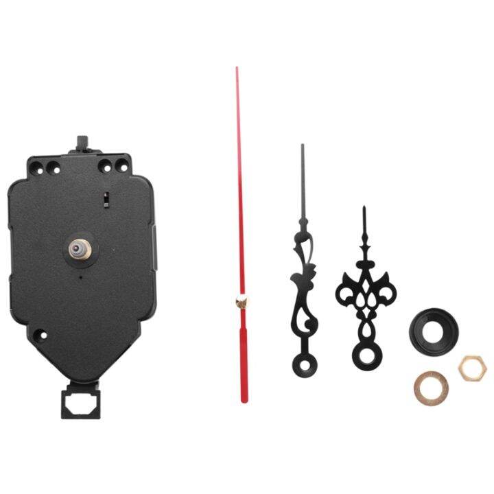 Black Quartz Clock Pendulum Movement Mechanism Motor & Fittings DIY