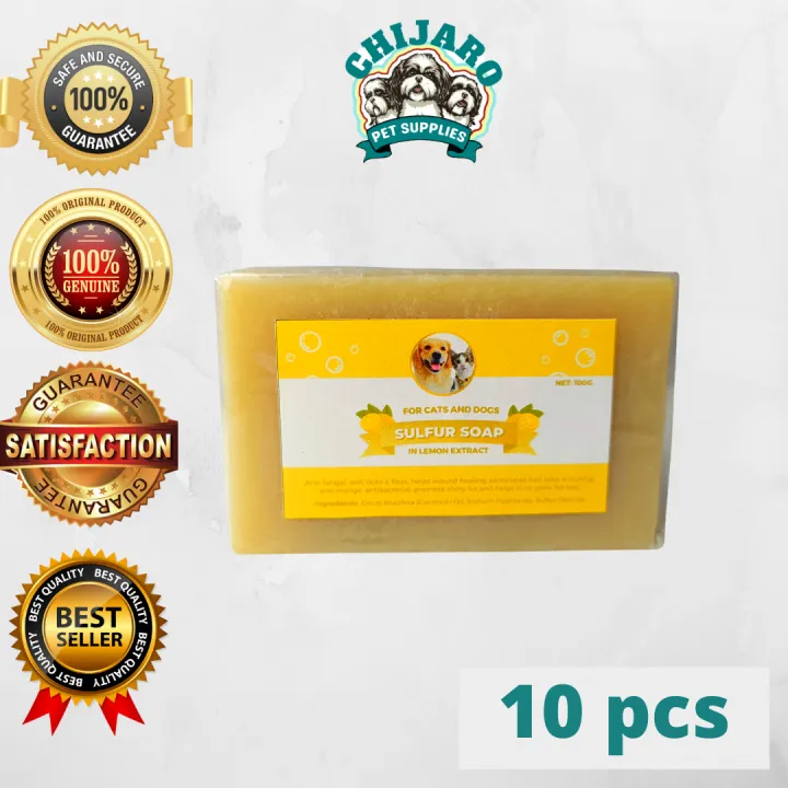 10pcs of Sulfur Soap for PETS /bundle pack of soap for dog PETS/Furry