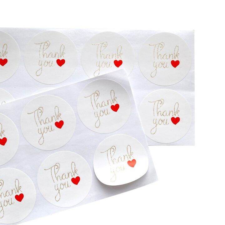 free-shipping-800pcs-thank-you-golden-glitter-red-heart-sealing-sticker-5cm-round-gloden-sticker-labels-red-heart-packaging-stickers-labels