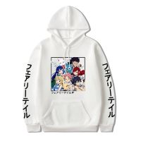 ⊕❅ Fairy Tail Anime Sweater Pattern Printed Fleece Hoodie Personalized Versatile Long-sleeved Jacket Hooded Top